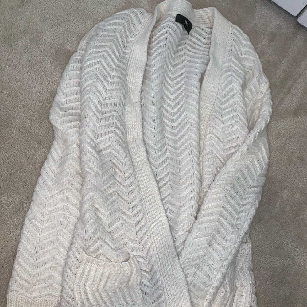 Cream colored cardigan